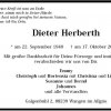Herberth Dieter 1940-2008 Todesanzeige